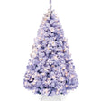 Pre-Lit Flocked Pine Christmas Tree with Warm White Lights and Easy Setup product image