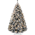 Pre-Lit Flocked Christmas Tree with Full Branch Structure and Lights product image
