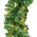 9Ft Pre-Lit Christmas Garland with 2-in-1 LED Lights