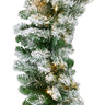 9Ft Pre-Lit Christmas Garland with 2-in-1 LED Lights
