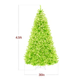 Pre Lit Lime Green Artificial Christmas Tree with Incandescent Lights