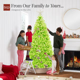 Pre Lit Lime Green Artificial Christmas Tree with Incandescent Lights