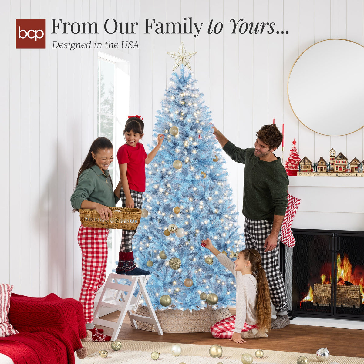 Pre-Lit Artificial Christmas Tree with Traditional Incandescent Lights product image