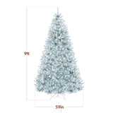 Pre-Lit Artificial Christmas Tree with Cozy String Light Glow product image showing its overall design and key features.