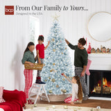 Pre-Lit Artificial Christmas Tree with Cozy String Light Glow product image showing its overall design and key features.