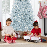 Pre-Lit Artificial Christmas Tree with Cozy String Light Glow product image showing its overall design and key features.