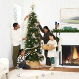 Pre-Lit Scotch Pine Pencil Christmas Tree with Sturdy Metal Stand product image showing its overall design and key.