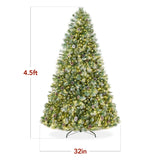 Pre-Lit Frosted Scotch Pine Christmas Tree with Sturdy Metal Stand product image