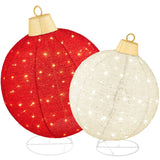 2-Piece Lighted Pop-Up Christmas Ornament Set with 180 LED Lights