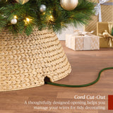 36-Inch Woven Hyacinth Christmas Tree Collar