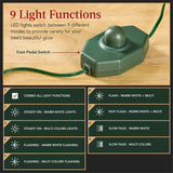 Pre-Lit Flocked Slim Aspen Noble Fir Christmas Tree with Metal Stand product image