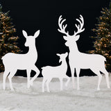 RADYAN deer family silhouette outdoor yard decoration set for Christmas holiday lawn display
