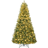 Pre Lit Cashmere Christmas Tree with LED Lights & Cordless System