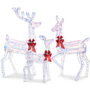 Lighted Christmas Deer Family Set of 3 with LED Lights