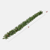 9Ft Pre-Lit Christmas Garland with 2-in-1 LED Lights