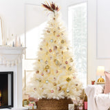 Premium Ivory Pampas Christmas Tree with Foldable Metal Base