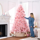 Premium Ivory Pampas Christmas Tree with Foldable Metal Base