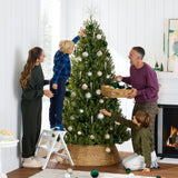 Artificial Nordic Fir Hinged Christmas Tree with Foldable Metal Base