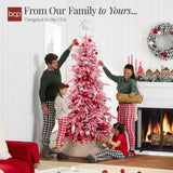 Pre-Lit Flocked Aspen Noble Fir Christmas Tree with Dual-Tone LEDs product image