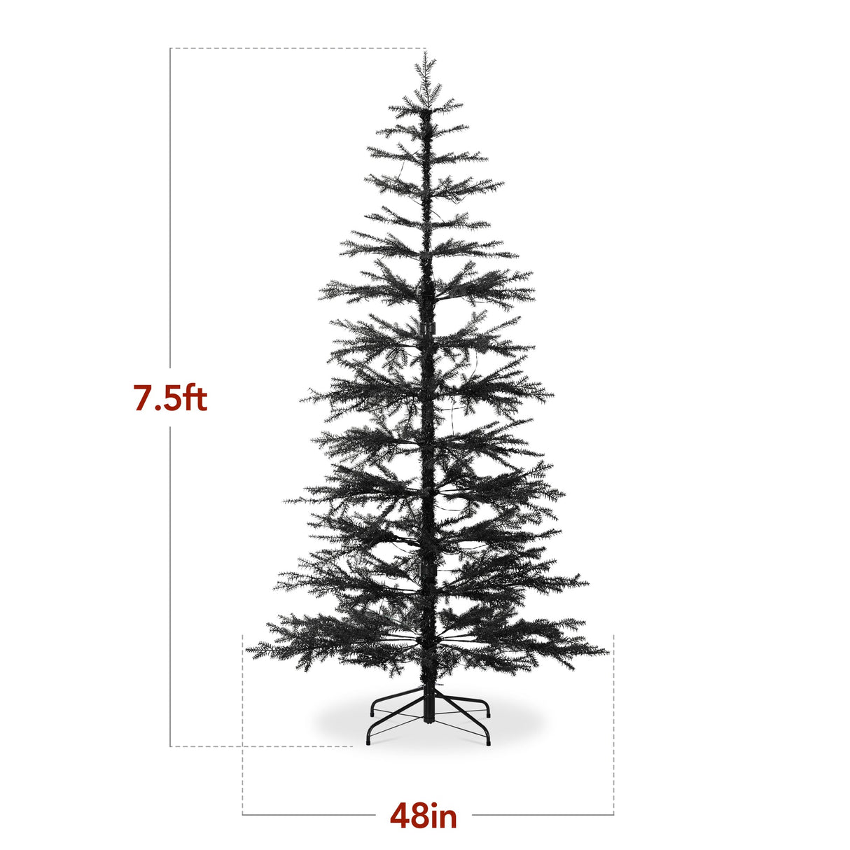 Pre Lit Sparse Christmas Tree with 2 in 1 LED Lights & Cordless Connection