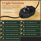 Pre Lit Sparse Christmas Tree with 2 in 1 LED Lights & Cordless Connection