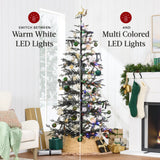 Pre Lit Sparse Christmas Tree with 2 in 1 LED Lights & Cordless Connection