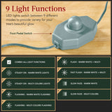 Elegant Pre Lit Sparse Christmas Tree with 2 in 1 LED Lights