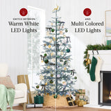 Elegant Pre Lit Sparse Christmas Tree with 2 in 1 LED Lights