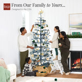 Elegant Pre Lit Sparse Christmas Tree with 2 in 1 LED Lights