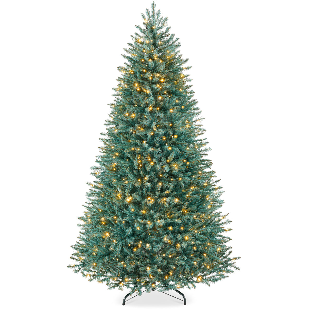 Pre-Lit Nordic Fir Christmas Tree with Twinkle LED String Lights product image showing its overall design and key.