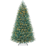 Pre-Lit Nordic Fir Christmas Tree with Twinkle LED String Lights product image showing its overall design and key.