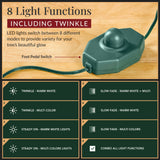 Pre-Lit Nordic Fir Christmas Tree with Twinkle LED String Lights product image showing its overall design and key.