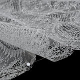 French Metallic Lace by Solstiss - Metallic Silver and Greige Floral Scallops
