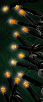 3mm Twinkle Orange 100 LED Micro Light Set