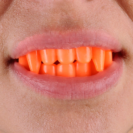 Neon Goofy Teeth (144 Pc Poly Bag)