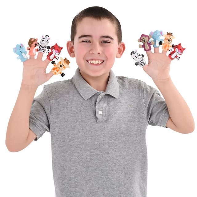 Zoo Animal Finger Puppets (1 DZ)