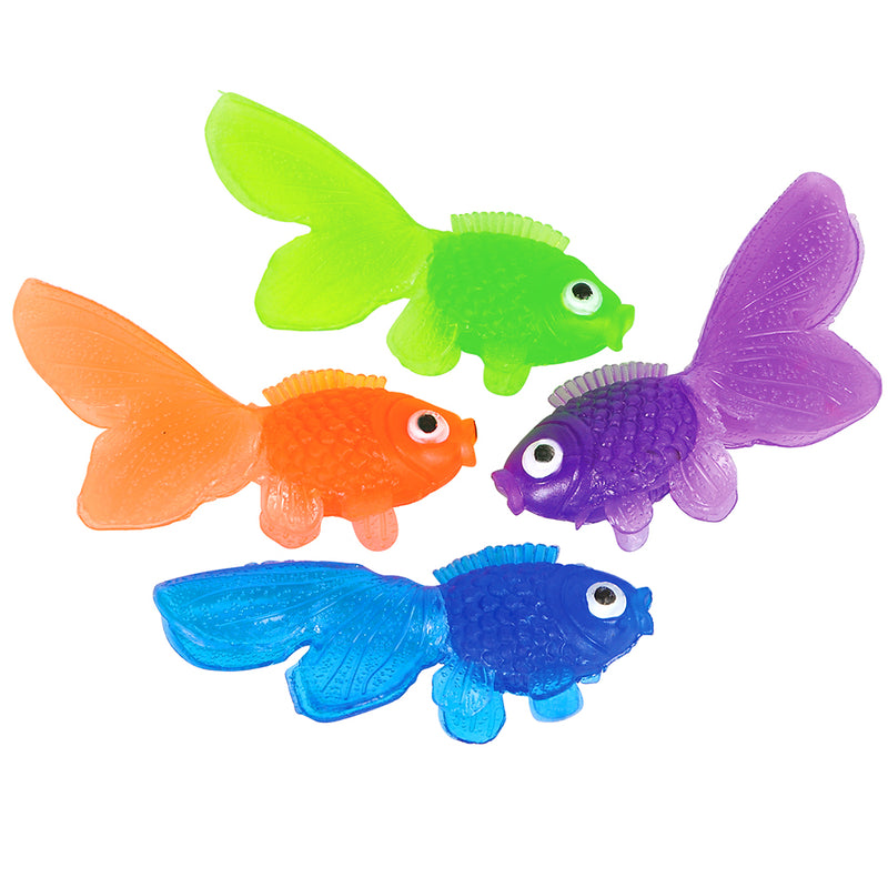 Vinyl Goldfish Assorted Color (144 Pc Poly Bag)