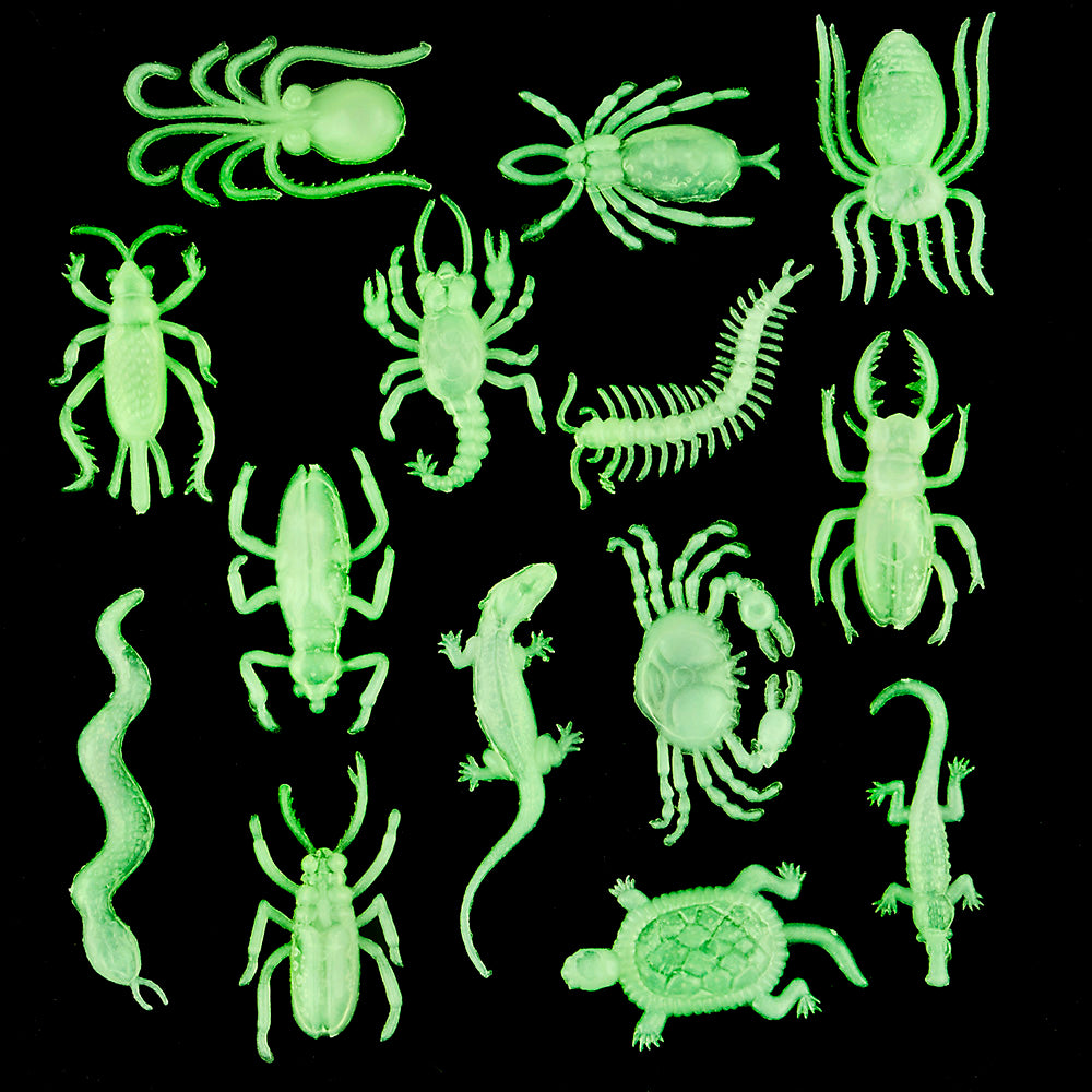 Glow In Dark Insects & Reptiles (144 Pc Poly Bag)