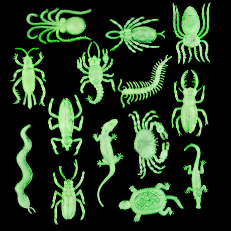 Glow In Dark Insects & Reptiles (144 Pc Poly Bag)