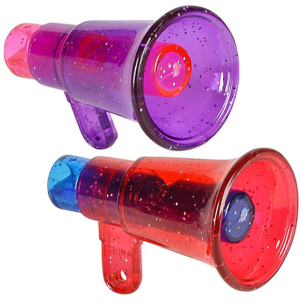 Glitter Megaphone Whistle (1 DZ)