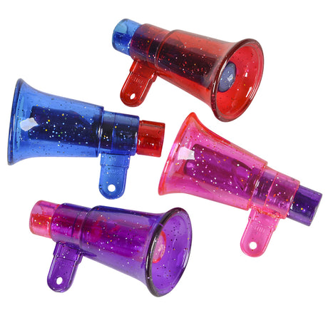 Glitter Megaphone Whistle (1 DZ)
