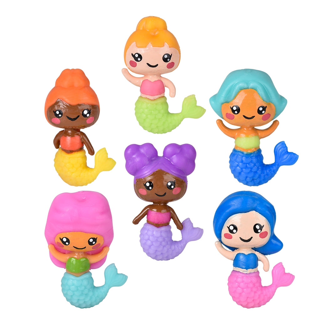 Mini Mermaid Squeezy Figurines 100ct