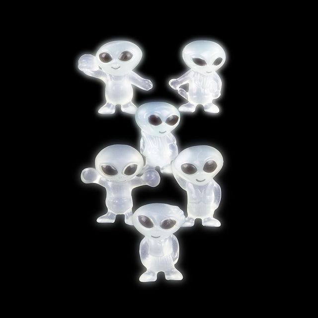 Glow In The Dark Mini Alien Figurines (1 UNT)