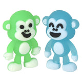 Mini Monkey Figurines Assorted Colors 1"