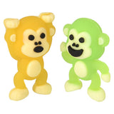 Mini Monkey Figurines Assorted Colors 1"