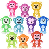 Mini Monkey Figurines Assorted Colors 1"