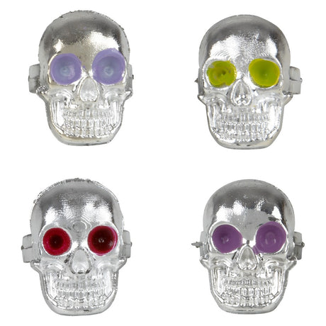 Skull Ring Plastic 0.75" (144 Pc Poly Bag)