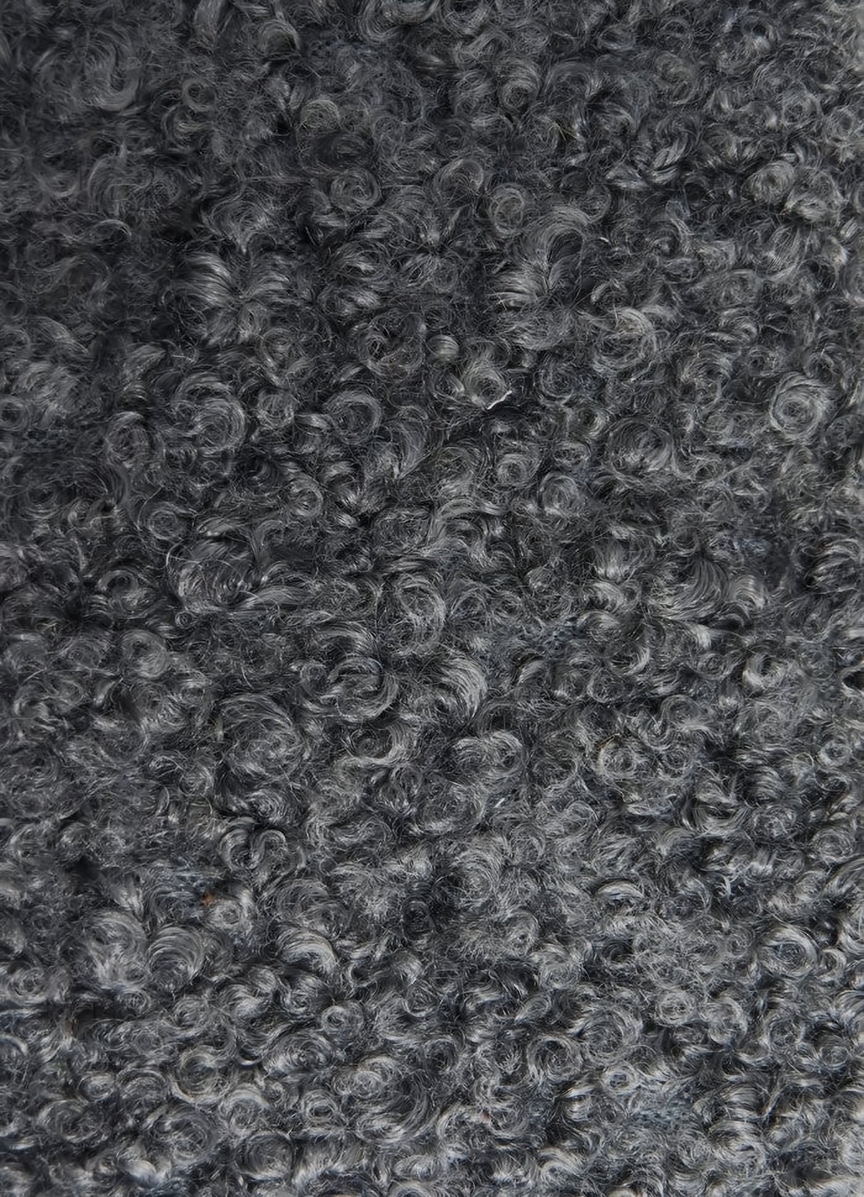Charcoal Sherpa Teddy Knit Fabric