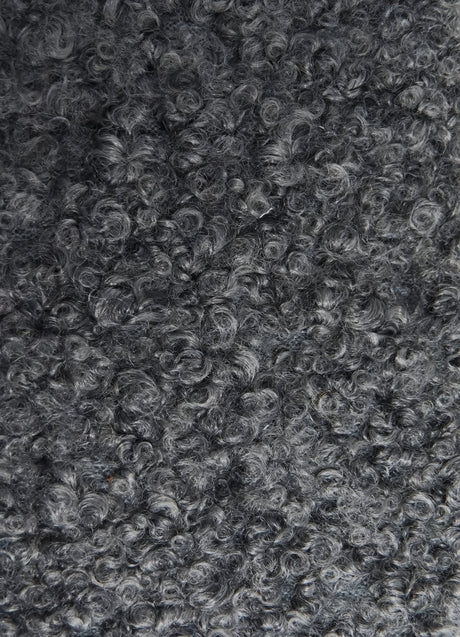 Charcoal Sherpa Teddy Knit Fabric