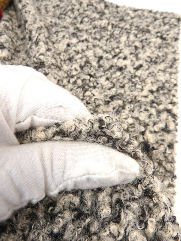 Charcoal Sherpa Teddy Knit Fabric